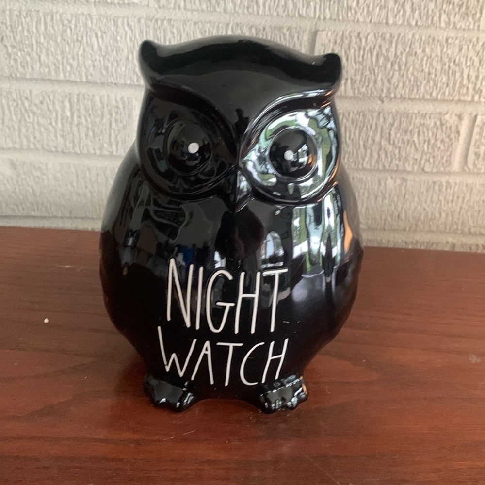 Rae Dunn Artisan Collection by Magenta Halloween ceramic “Night Watch” owl